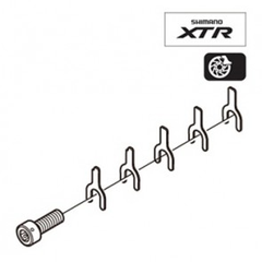 Shimano XTR Skivbroms 0,5mm Shims Shims för skivbroms