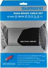 Shimano Dura Ace 9000 Bromswiresats Gr&#229;, Polymerbelagda wire