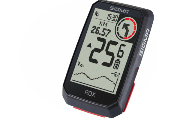 Sigma ROX 4.0 Sort Sykkelcomputer GPS, høydemåler og navigasjon 