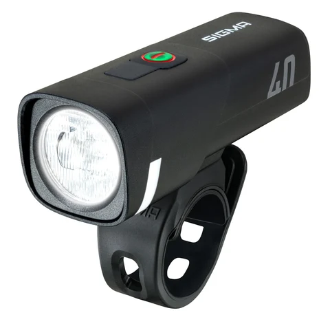 Sigma Aura 40 Frontlys Sort, 125 lumens, USB-C opplading, 113g