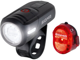 Sigma Aura 45 USB + Nugget II Lyssett Sett med fram- og baklys