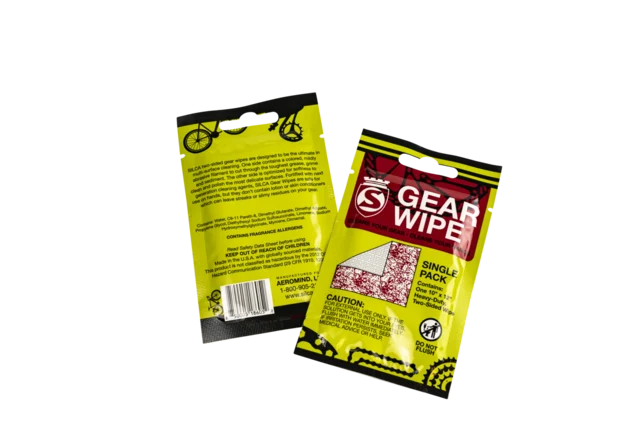 Silca Gear Wipe Singles 12 pack For sykkel, utstyr og hender, 12 stk 