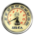 Silca Super Pista Vintage Gauge Vintage, 0-15 bar / 0-210 psi