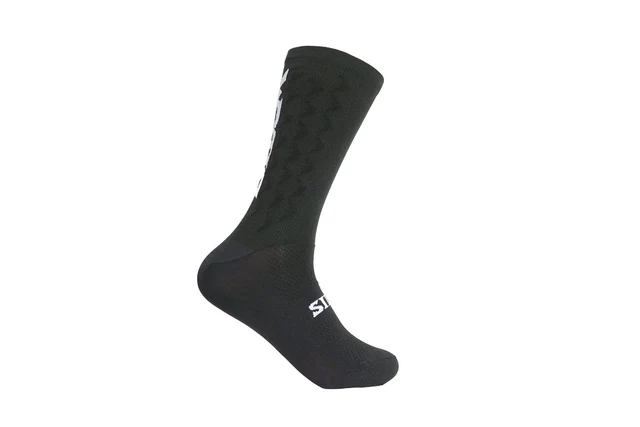 Silca Aero Tall Logo Sokker Sort, Str. L 