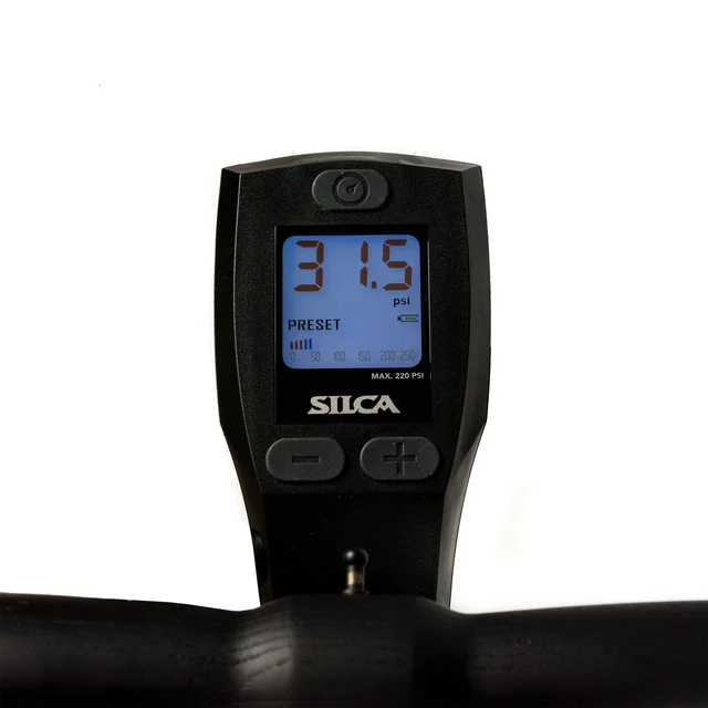 Silca Super Pista Digital Gulvpumpe Sort, Maks 220psi. Kvalitet! 