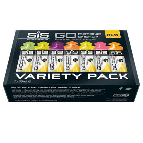 SiS GO Isotonic Variety Pack Energigeler Flere smaker, 7 x 60 ml
