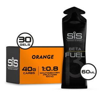 SiS Beta Fuel Energigel Eske Orange, 30 x 60 ml