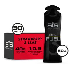 SiS Beta Fuel Energigel Eske Strawberry & Lime, 30 x 60 ml