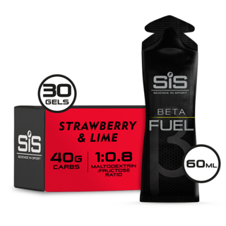 SiS Beta Fuel Energigel Ask Strawberry & Lime, 30 x 60 ml