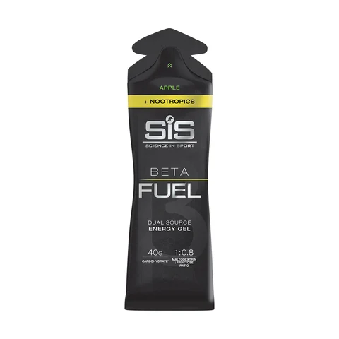 SiS Beta Fuel + Nootropics Energigel Apple, 60 ml, 200 mg koffein