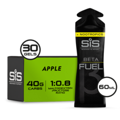 SiS Beta Fuel+ Nootropics Energigel Eske Apple, 30 x 60 ml