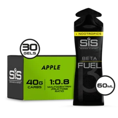 SiS Beta Fuel+ Nootropics Energigel Eske Apple, 30 x 60 ml