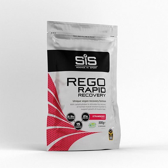 SiS REGO Rapid Recovery Pulver Strawberry, 500 g 