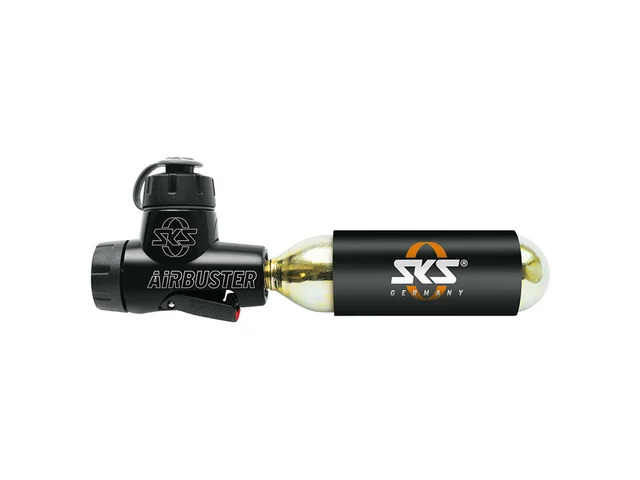 SKS Co2 pump Airchamp Pro Pumpe CO2-patron og SKS 2-punkts pumpeholder 