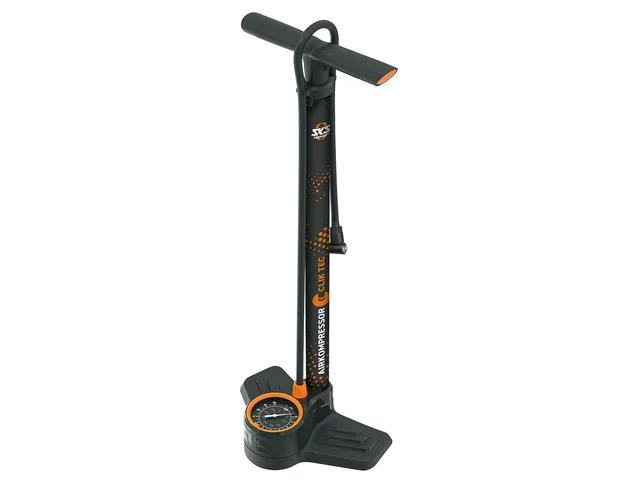 SKS Aircompressor Clik Tec 10 Gulvpumpe Presta, schrader, dunlop, 10 bar, 800 g 