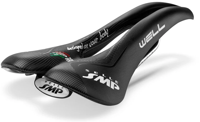 Selle SMP Well Herre Sete Sort,  280 x 144 mm, stål rails 