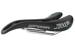 Selle SMP Composit Sete Sort, 129x263 mm, stål rails, 200 gram