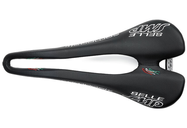 Selle SMP Composit Sete Sort, 129x263 mm, stål rails, 200 gram 