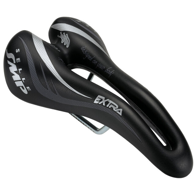 Selle SMP Extra Sete Sort, 140x274 mm, stål rails, 395 gram 