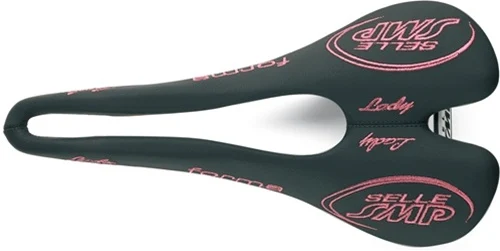 Selle SMP Composit Dam Sadel Svart, 129x263mm, stål rails, 200g 