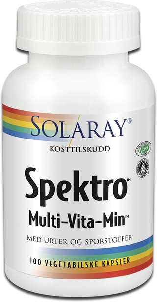 Solaray Spektro Vitamintilskudd Komplett multivitamin og mineraltilskudd
