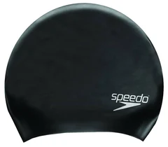 Speedo Long Hair Cap Badehette Sort