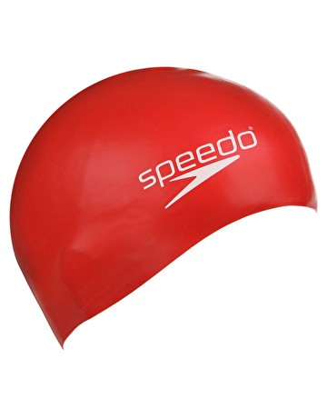 Speedo Silicone Cap Junior Badehette Blå, 6-12 år 