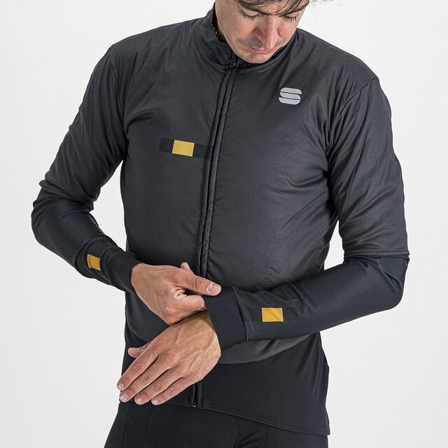 Sportful Bodyfit Pro Sykkeljakke Black Gold, Str. XL 