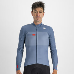 Sportful Bodyfit Pro Thermal Cykeltröja Blue Sea Red Fire, Str. M