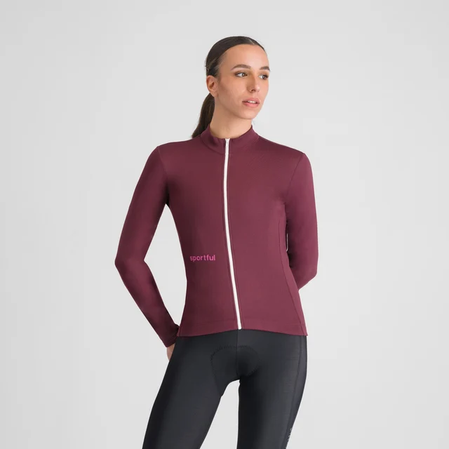 Sportful Classic Thermal W Sykkeltrøye Deep Bordeaux, Str. L 