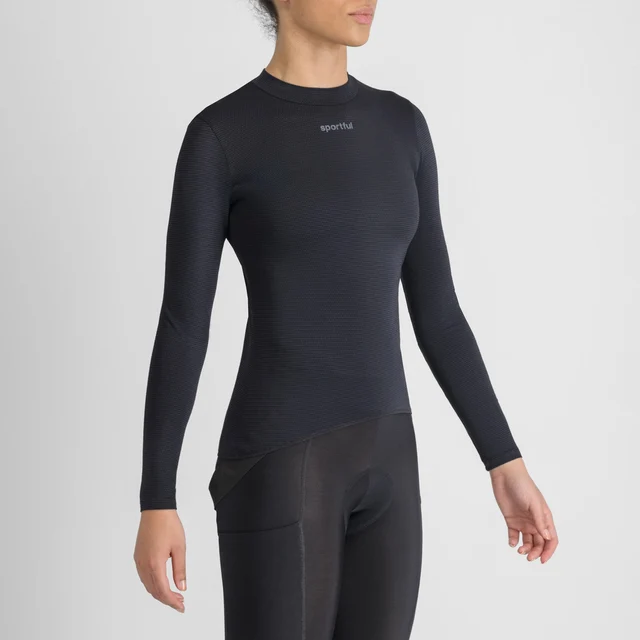 Sportful Merino Tee LS Dame Undertrøye Black, Str. XS 
