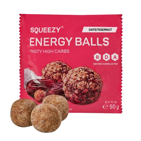 Squeezy Energy Balls Dadler/Tigern&#248;tt, 5 x 10g
