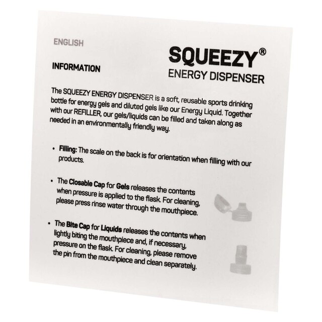 Squeezy Energy Dispenser klemrør Energigels/Liquid energy, 150 ml 