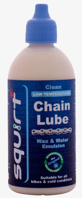 Squirt Chain Lube Low Temp Kjedeolje 120 ml, Voksbasert, Testvinner 