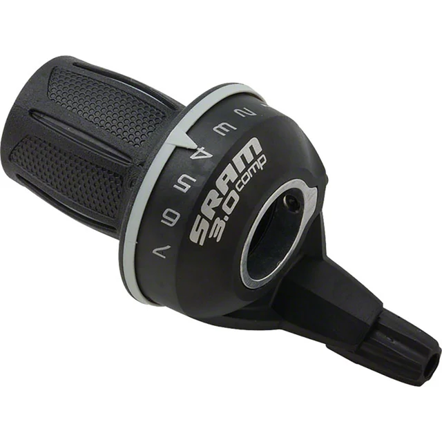 Sram 3.0 Comp Grip Shift Girspaker Sort, 7-delt, Bak 