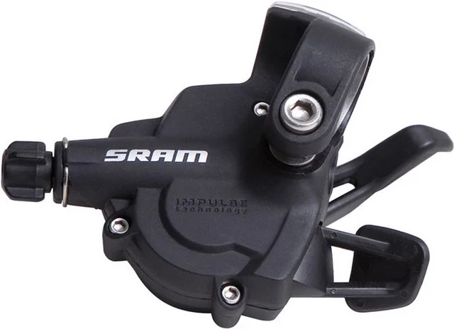 Sram X.3 Trigger 7-delt Bak Girspak Sort, 7-Delt 