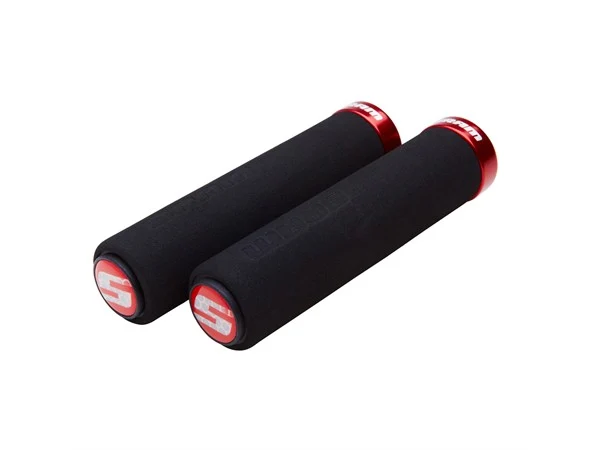 Sram Locking Grips Foam Holker Sort/Rød, 129 mm 