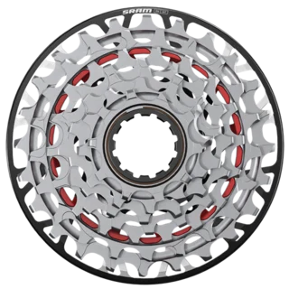 Sram XX DH T-Type XS-797 Kassett Sølv, 10-24T, 7-delt, XD Body