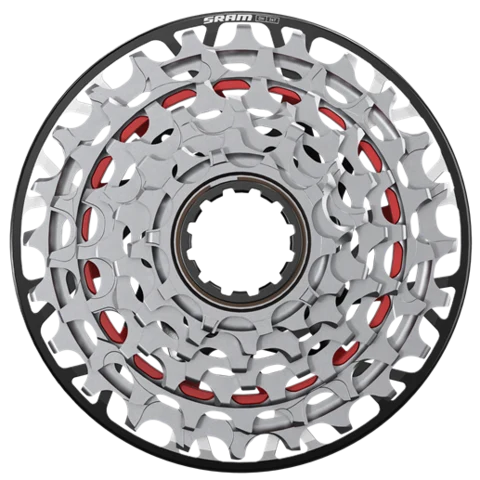 Sram XX DH T-Type XS-797 Kassett Sølv, 10-24T, 7-delt, XD Body