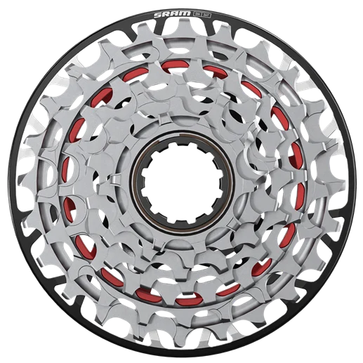 Sram XX DH T-Type XS-797 Kassett Sølv, 10-24T, 7-delt, XD Body 