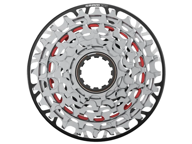 Sram XX DH T-Type XS-797 Kassett Sølv, 10-24T, 7-delt, Slim XD Body 