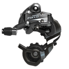 Sram Force22 11-Delt Bakgir Sort, Carbon, Short Cage