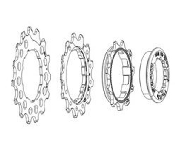 Sram PG1210/1230 Eagle Cogs/Lockring Reservdrev och låsring 