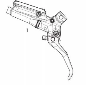 Sram Guide RS Bremsehåndtak Sort, Gen 2. 