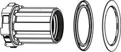 Zipp ZR1/ZR1 SL HG Boss 11/12-delt, Shimano/SRAM