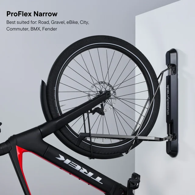 Steadyrack ProFlex Narrow Sykkeloppheng Max 55 kg, Svingbar, Landevei/Gravel 