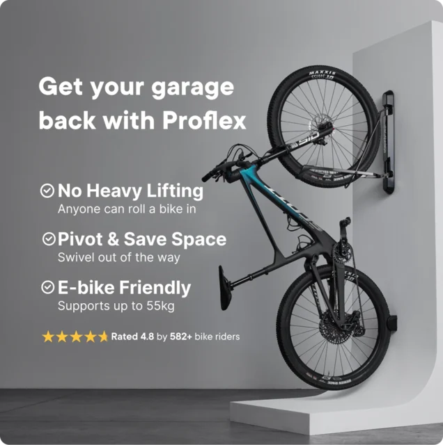 Steadyrack ProFlex Fat Sykkeloppheng Max 55 kg, Svingbar, Fatbike/Cruiser 