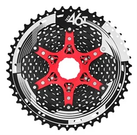 SunRace MTB CSMX8 11-46 11-delat kassett Svart, 11S, 11-46, 465g 