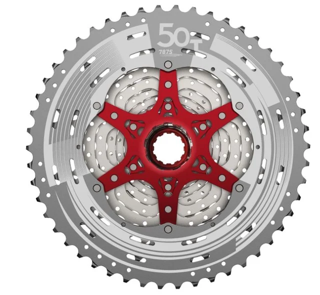 SunRace MTB CSMZ90 11-50 12-Delt kassett Sølv, 12-delt, 11-50, 586g 
