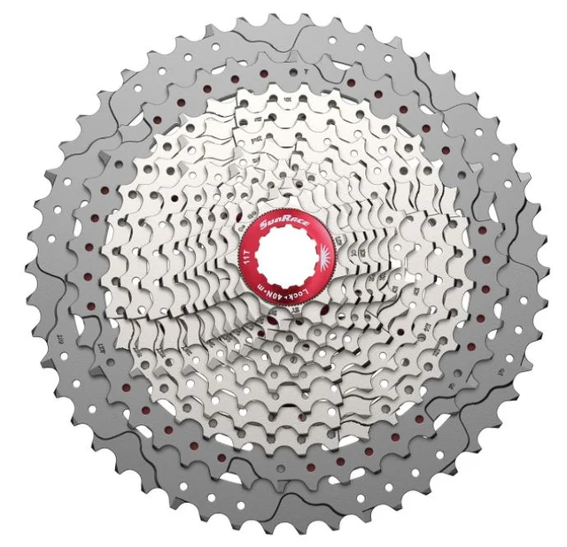 SunRace MTB CSMZ90 11-50 12-Delt kassett Sølv, 12-delt, 11-50, 586g 